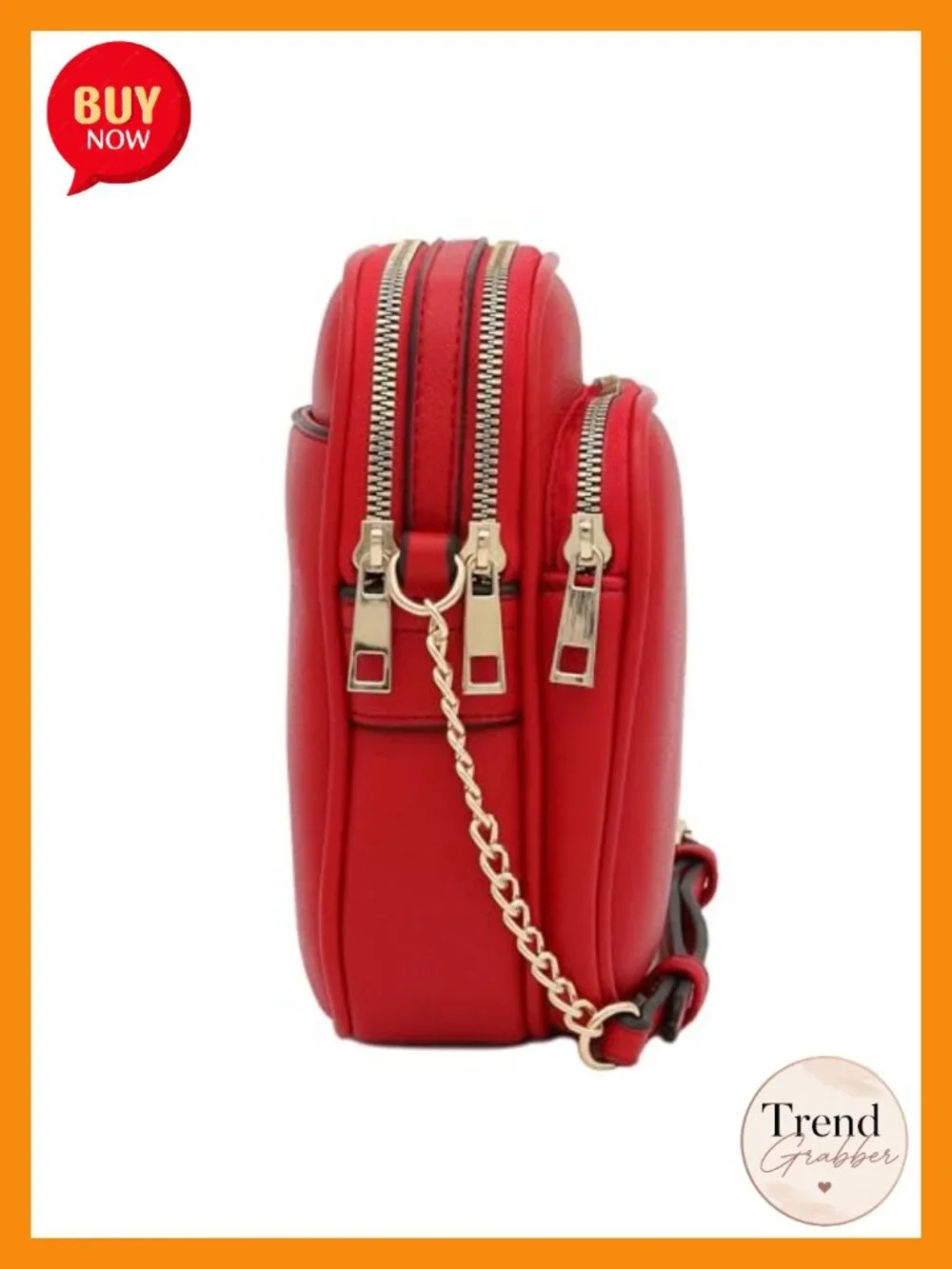 Faux Leather Multi Pocket Casual Medium Crossbody Bag Adjustable Strap